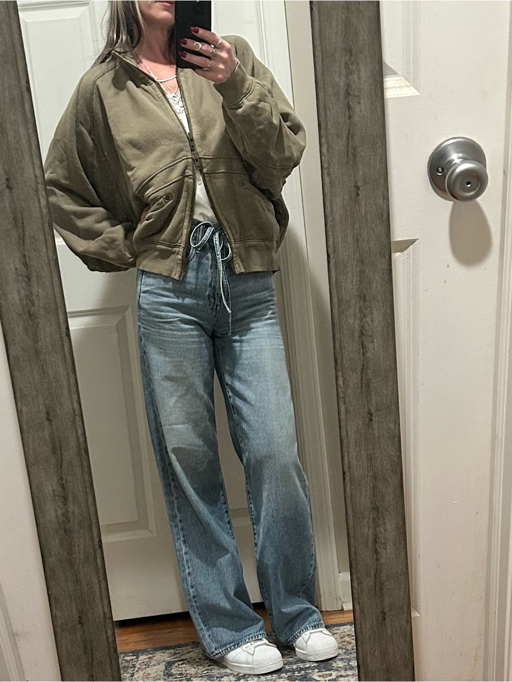 NWT Free People We The Free Thunder Cardi in Summer Pine - Picture 5 of 16